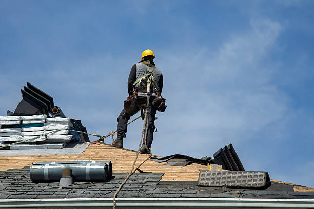 Professional Flat Roof Repair technician working in Saint Stephen, MN